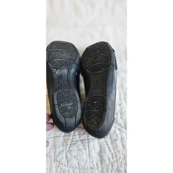 Life Stride Soft System Daisi Flats Stretch Cross Leather Women US 8M Black - Picture 4 of 4